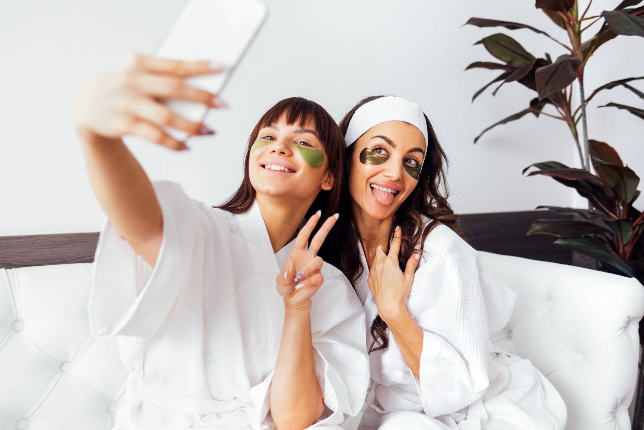 madre e figlia in spa