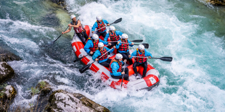 rafting di gruppo